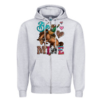 Be Mine Cowboy Rodeo Valentines Day Zipper Hoodie | Teevron