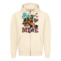Sandshell be mine cowboy rodeo valentines day Zipper Hoodie - Jasminsmagicworld