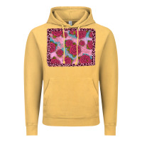 Vintage Mustard pink rose leopard background Vintage Hoodie - JahusDesignShop