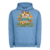Pigment Pebble Blue Whatever Spices Your Pumpkin Urban Hoodie - texasbilliewilder