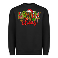 Black Christmas santa claus Heavyweight Sweatshirt - FaDigitalArtStudio