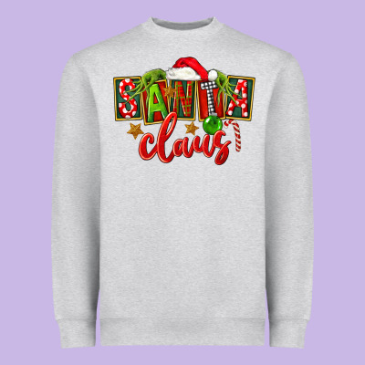 Christmas Santa Claus Heavyweight Sweatshirt Designed By Fadigitalartstudio