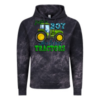 Cloud Black just a boy who loves tractors Vintage Hoodie - Zillion Design Studio