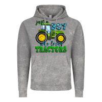 Cloud Rock just a boy who loves tractors Vintage Hoodie - Zillion Design Studio