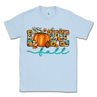 Dusty Blue love fall love Classic Tee - Artiststas
