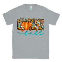 Heather Grey love fall love Classic Tee - Artiststas