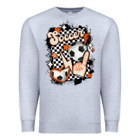 Heather Grey vintage soccer Premium Sweatshirt - MaliasSmallBusiness