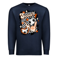Navy vintage soccer Premium Sweatshirt - MaliasSmallBusiness