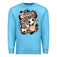 Ocean Blue vintage soccer Premium Sweatshirt - MaliasSmallBusiness