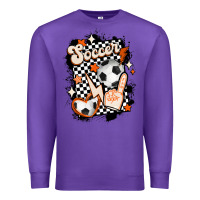 Purple vintage soccer Premium Sweatshirt - MaliasSmallBusiness