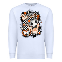 White vintage soccer Premium Sweatshirt - MaliasSmallBusiness