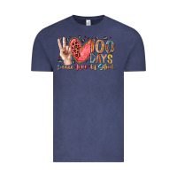 Vintage Denim peace love 100 days of school Vintage Tee - RacoonDesign