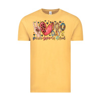 Vintage Mustard peace love 100 days of school Vintage Tee - RacoonDesign