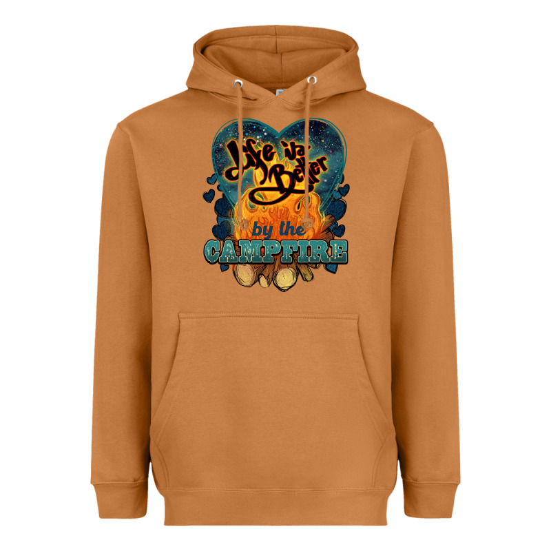 Life Is Better By The Campfire Heavyweight Hoodie by NancyCooperArtShop | Teevron