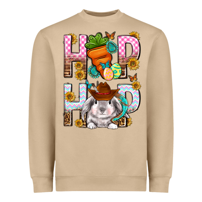 Western Hip Hop Bunny Heavyweight Sweatshirt by Neo Western | Teevron