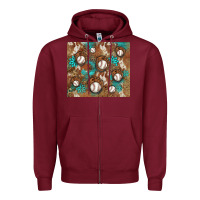 Burgundy baseball turquoise gemstones western patterns Zipper Hoodie - BarkalooDesign