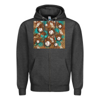 Charcoal Heather baseball turquoise gemstones western patterns Zipper Hoodie - BarkalooDesign