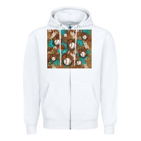 White baseball turquoise gemstones western patterns Zipper Hoodie - BarkalooDesign