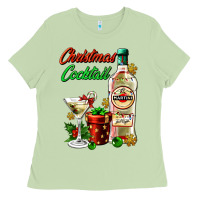 Matcha christmas cocktail martini and gift Ladies Tee - AdoDesignShop