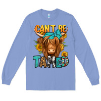 Colony Blue can't be tamed longhaired cow Long Sleeve Tee - Jasminsmagicworld