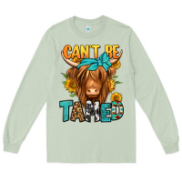 Can't Be Tamed Longhaired Cow Long Sleeve Tee | Teevron