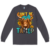 Smoke can't be tamed longhaired cow Long Sleeve Tee - Jasminsmagicworld