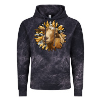 Cloud Black sunflower with goat Vintage Hoodie - RanaPortraitStore