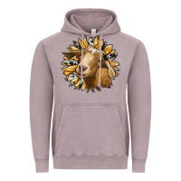 Vintage Zinc sunflower with goat Vintage Hoodie - RanaPortraitStore