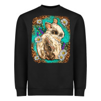 Black Western Rabbit Heavyweight Sweatshirt - Neo Western