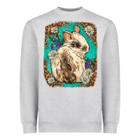 Heather Grey Western Rabbit Heavyweight Sweatshirt - Neo Western