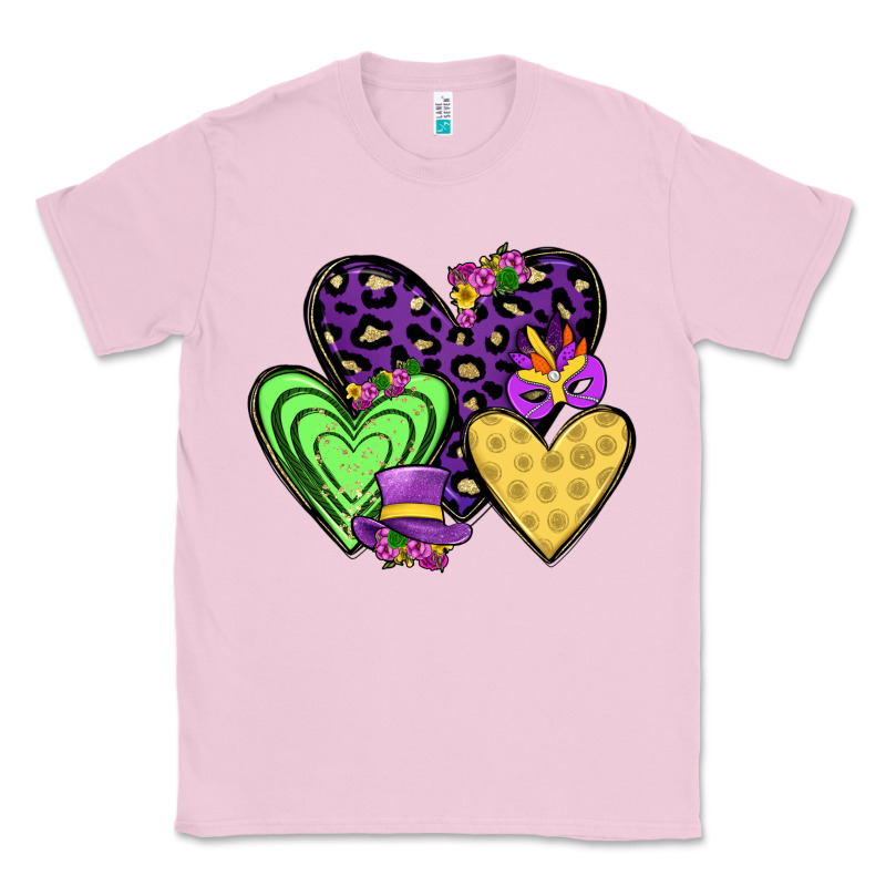 Hearts Mardi Gras Classic Tee by JahusDesignShop | Teevron
