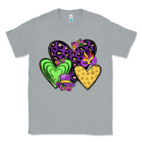 Heather Grey hearts mardi gras Classic Tee - JahusDesignShop