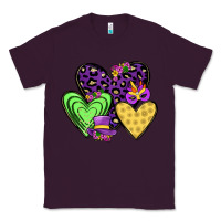 Plum hearts mardi gras Classic Tee - JahusDesignShop