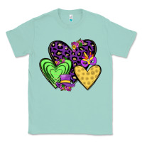 Seafoam hearts mardi gras Classic Tee - JahusDesignShop