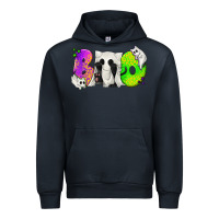 Navy Boo Ghost Cat Urban Hoodie - texasbilliewilder