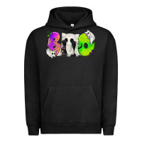 Pigment Black Boo Ghost Cat Urban Hoodie - texasbilliewilder