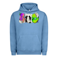 Pigment Pebble Blue Boo Ghost Cat Urban Hoodie - texasbilliewilder
