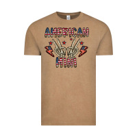 Vintage Coffee american mini Vintage Tee - CowhideDigitalArt