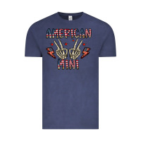 Vintage Denim american mini Vintage Tee - CowhideDigitalArt