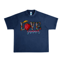 Navy love summer Urban Heavy Tee - CowhideDigitalArt