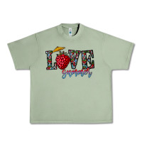 Oil Green love summer Urban Heavy Tee - CowhideDigitalArt