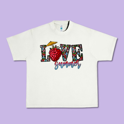 Love Summer Urban Heavy Tee Designed By Cowhidedigitalart