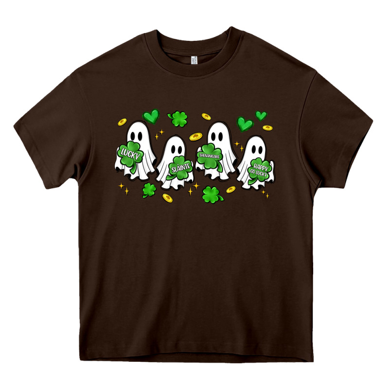 Clover Ghostie St.patrick's Day Heavy Core Tee by Artiststas | Teevron