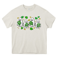 Cream clover ghostie st.patrick's day Heavy Core Tee - Artiststas