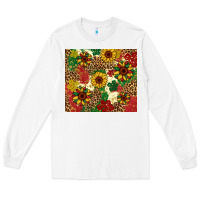 White juneteenth sunflowers Long Sleeve Tee - Artiststas