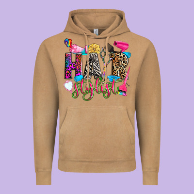 Hairstylist Vintage Hoodie Designed By Zillion Design Studio