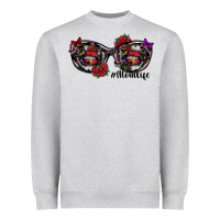 Heather Grey momlife Heavyweight Sweatshirt - SublimationCraftShop