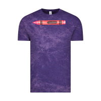 Cloud Purple pink crayon fa element Vintage Tee - FaDigitalArtStudio