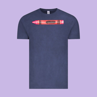 Pink Crayon Fa Element Vintage Tee Designed By Fadigitalartstudio