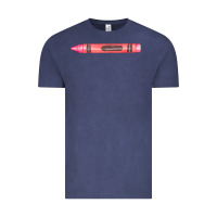Vintage Denim pink crayon fa element Vintage Tee - FaDigitalArtStudio